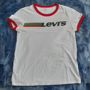 Rainbow Levi's t-shirt